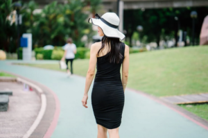 black dress